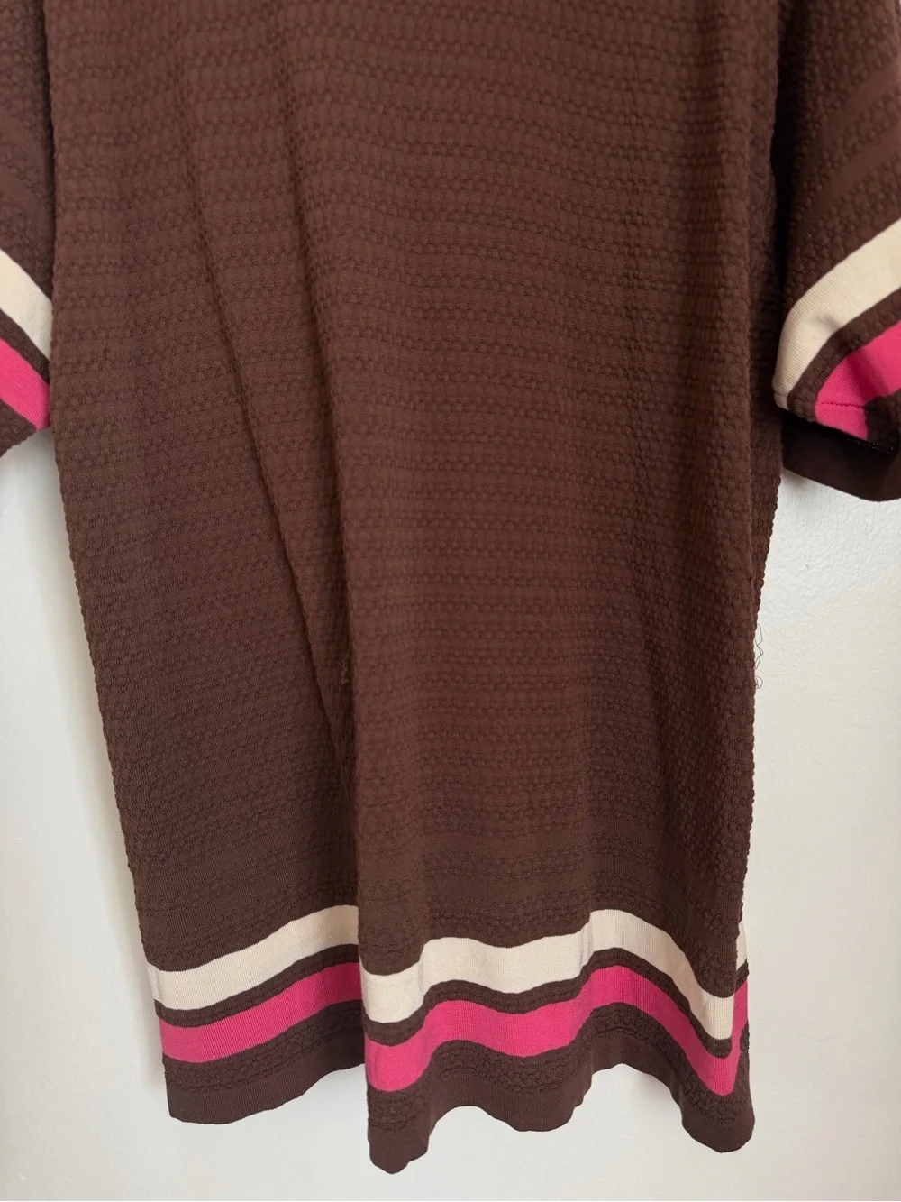 Golf Wang Caddy Stripped Polo Men Size XXL Brown Pink White Pullover